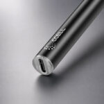 Close-up of the CCELL M4 battery USB charging port