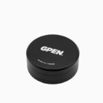 Closed G Pen 3-Piece Slim Grinder showing G Pen branding on the base