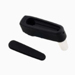 Angled view of the G Pen Micro 2 Rig Adapter showing the silicone body, glass joint and removable cover
