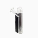 G Pen Micro 2 Sidecar Showerhead Bubbler showing the tall glass water chamber and internal percolator beside the vaporizer