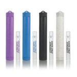 Santa Cruz Shredder Hemp Dugout in purple, blue, black and white with matching branded glass one hitters