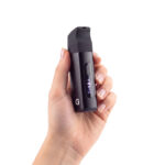 Micro II held in hand to show its compact size