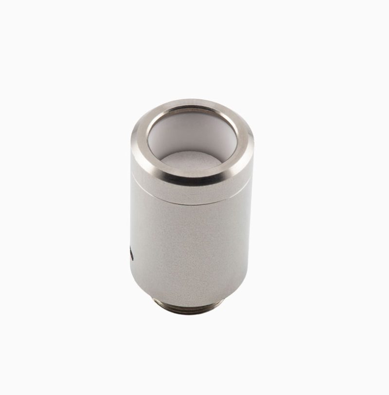 G Pen Micro 2 Ceramic Tank showing the ceramic heating chamber and stainless steel housing