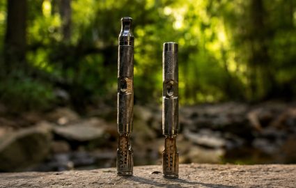 Dynavap banner image showing products with forest background