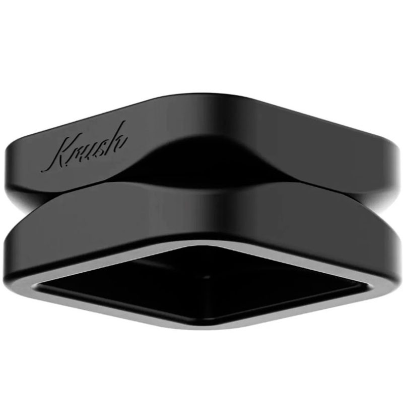 Black Krush Kube 2.0 XL aluminium grinder shown from the front