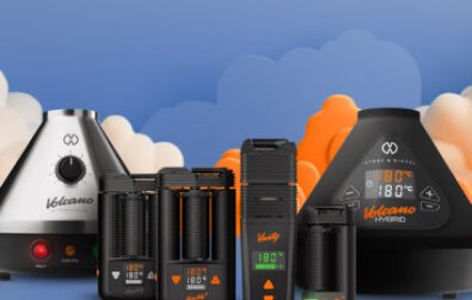 Storz & Bickel Products With Clouds in The background