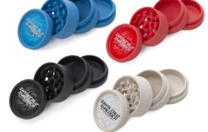 different colours of Santa Cruz Shredder 4-Piece hemp Grinder